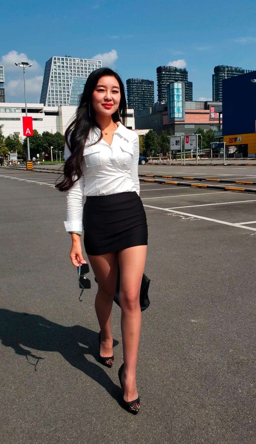 长腿女秘书 OL制服  包臀裙