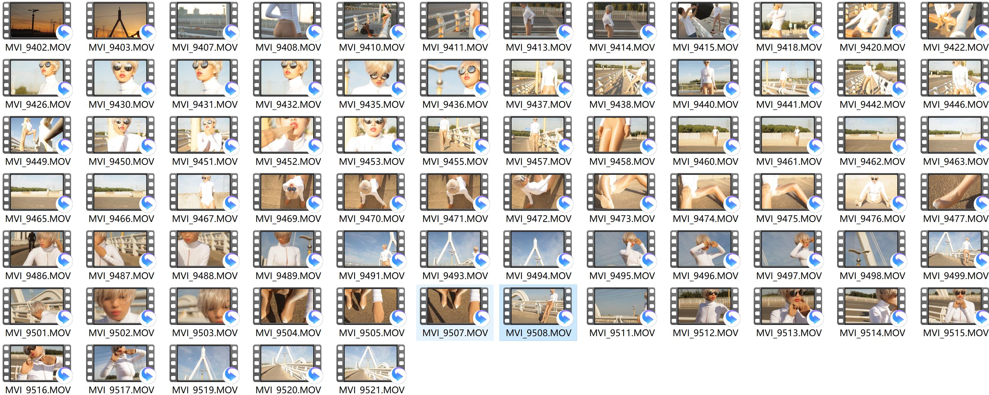 AISS爱丝 原版视频03 天桥金色肉丝写真 MOV格式 3.19GB