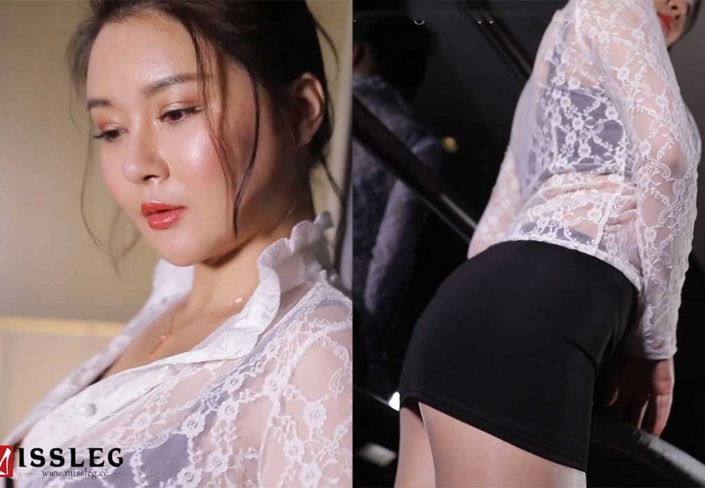 密丝透明白丝OL摄影秀