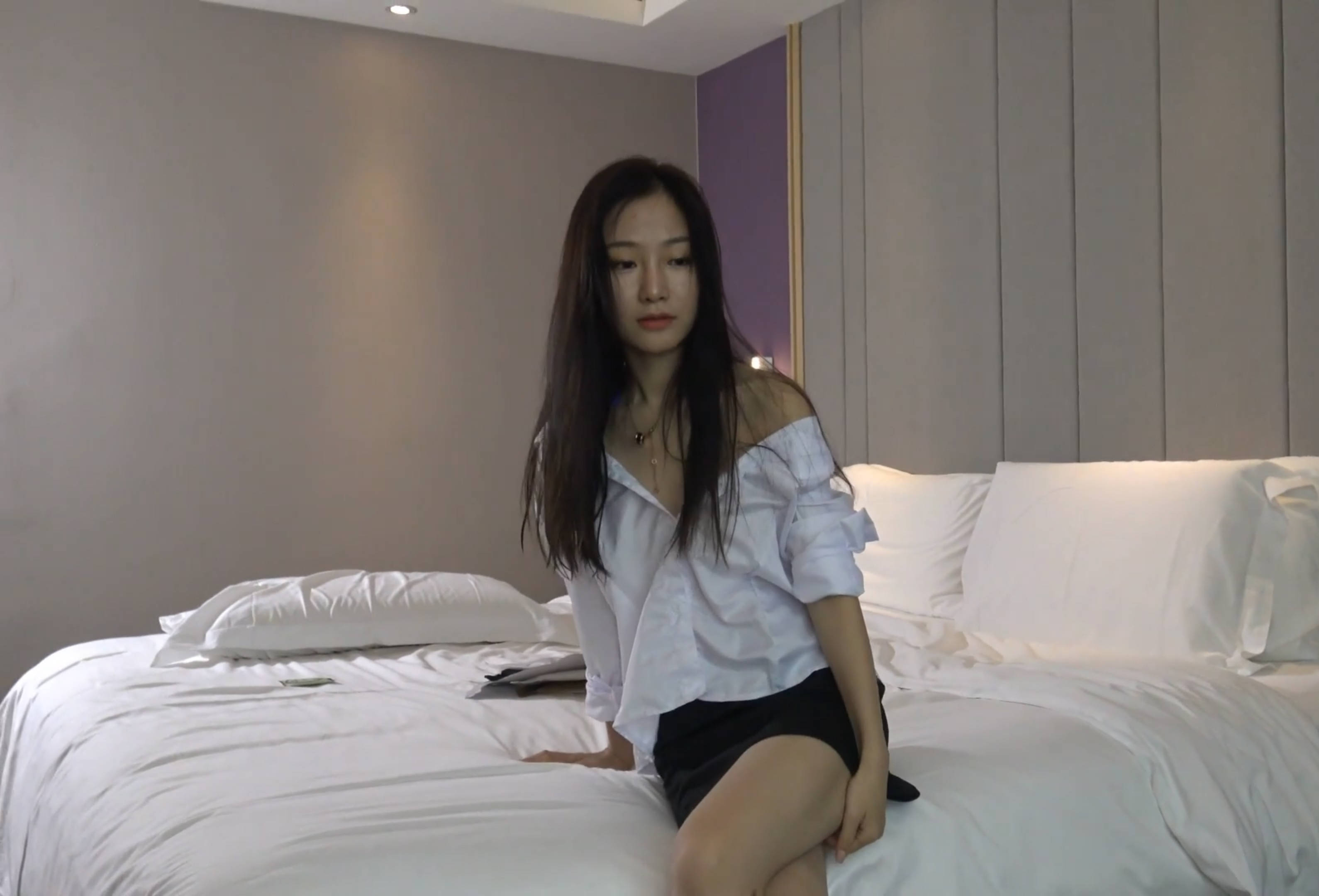 平面模特 首次私拍人体艺术略显羞涩 色影师最后终于咸猪手张开BB