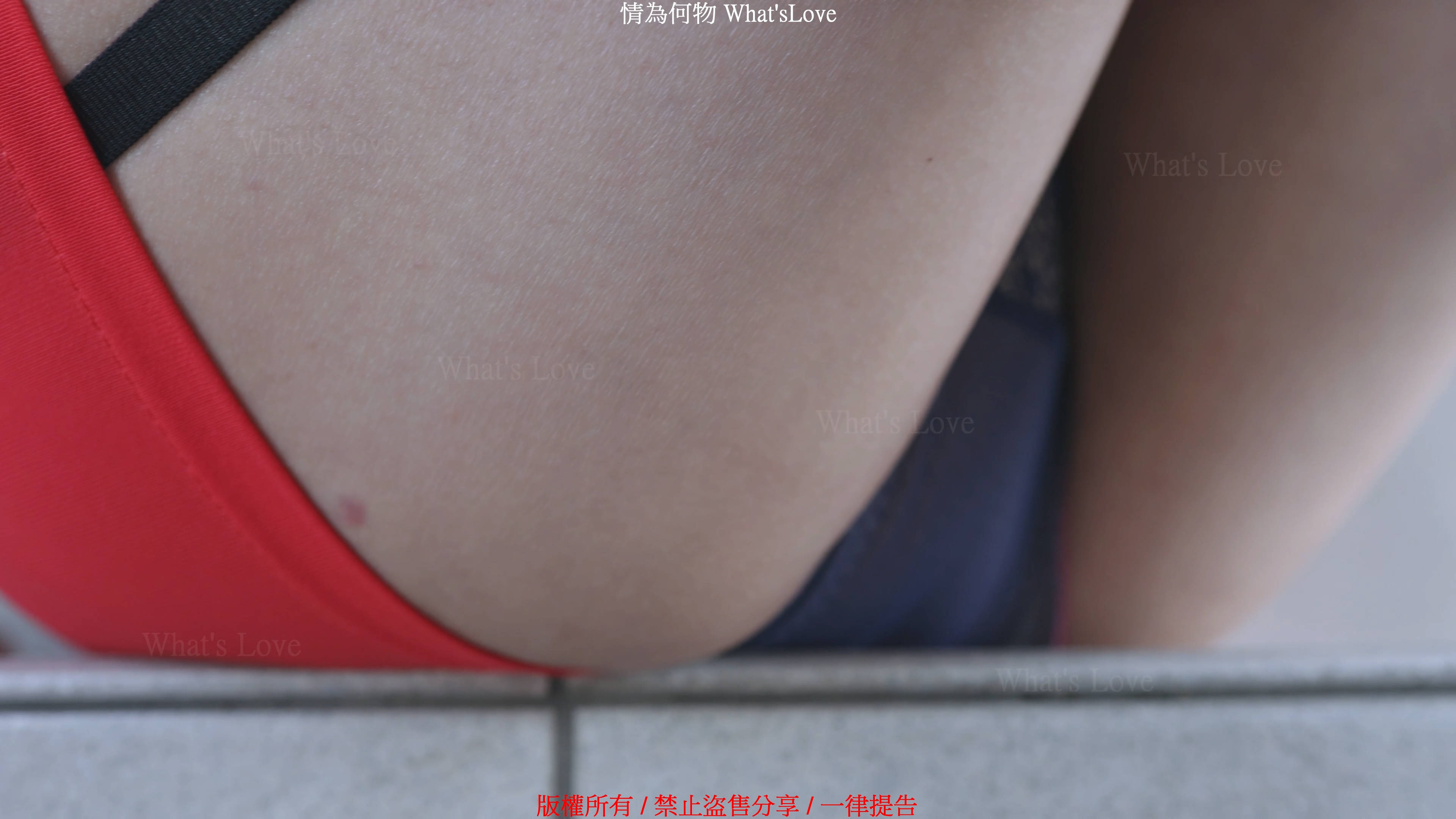 (4K)腿模 (陳婷)吊帶紅色套裝OL