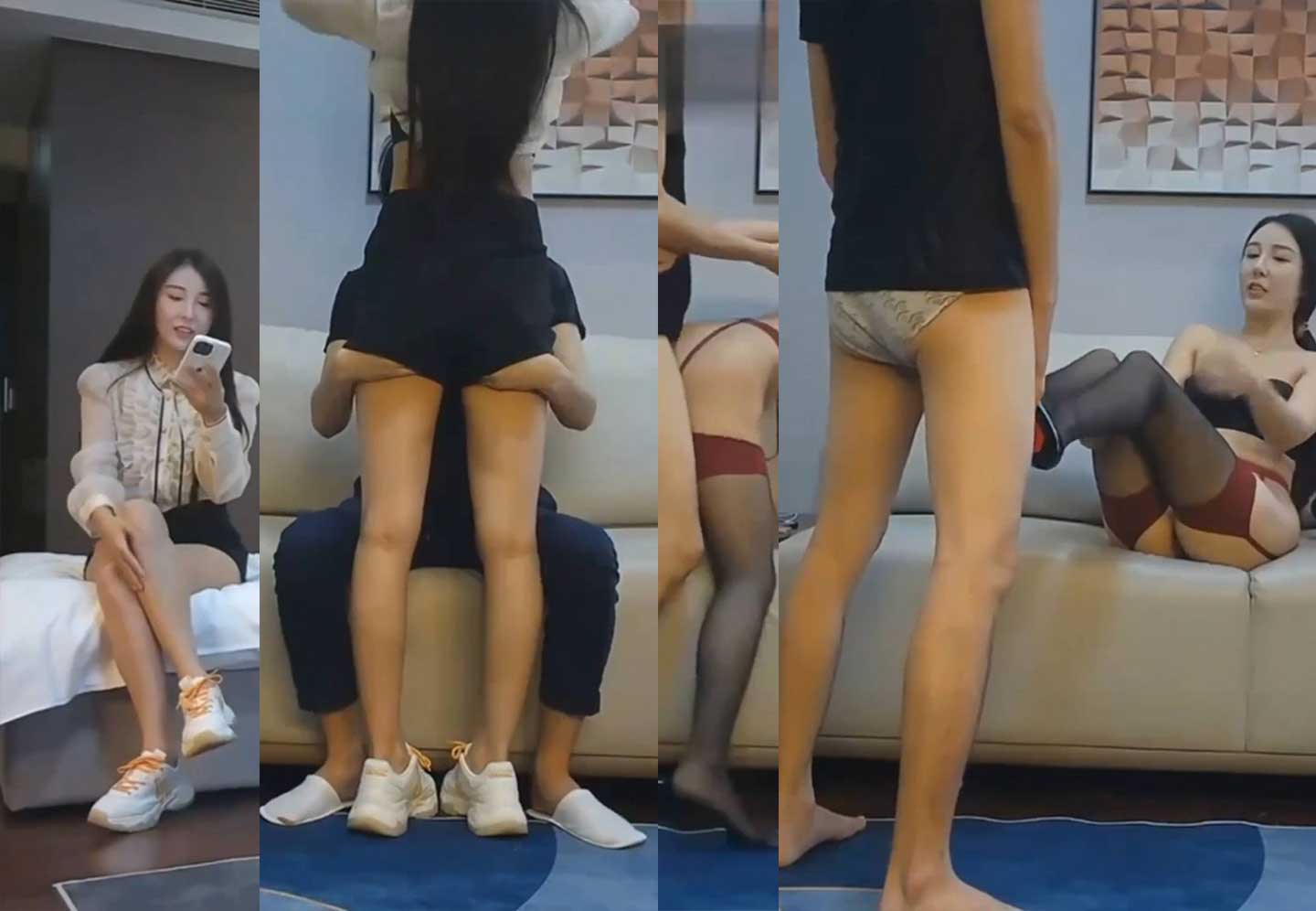 探花 170CM吊带丝袜高跟套装